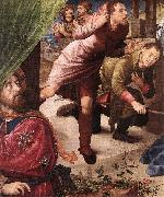 GOES, Hugo van der Adoration of the Shepherds (detail) sf oil painting reproduction